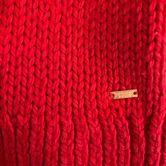 PINK Victoria’s Secret Red Deep V-back Sweater - Picture 5 of 8